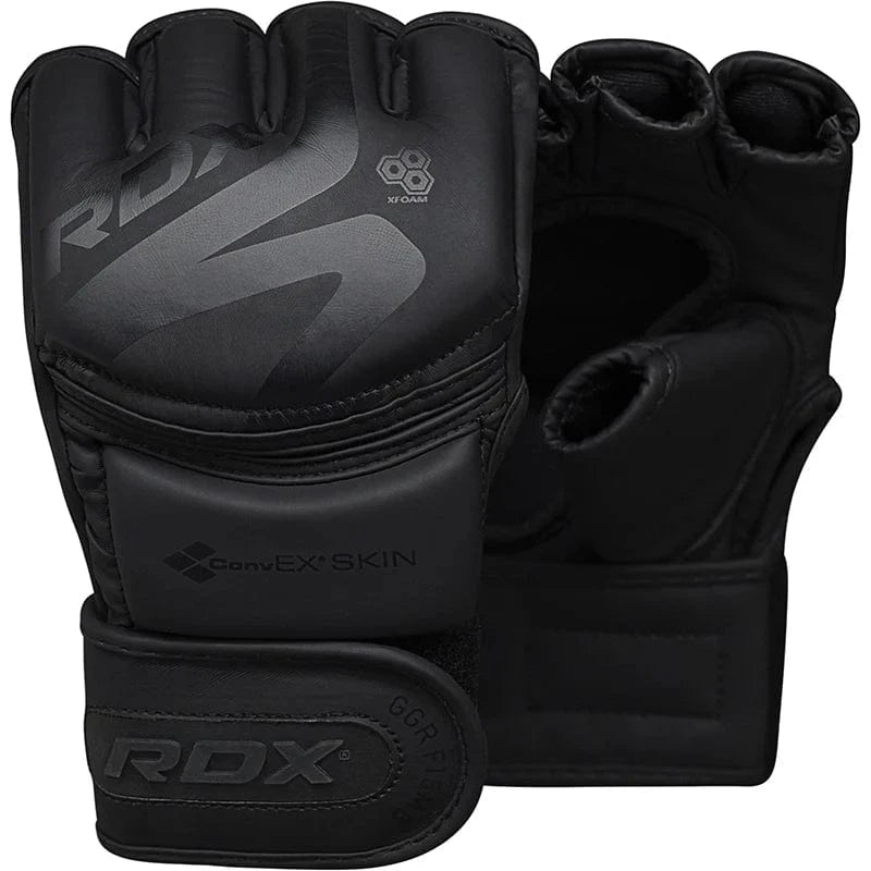 RDX F15 Noir MMA Training Gloves – Pro Grip & Durability - RARP - ID Fitness