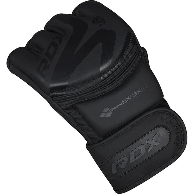 RDX F15 Noir MMA Training Gloves – Pro Grip & Durability - RARP - ID Fitness