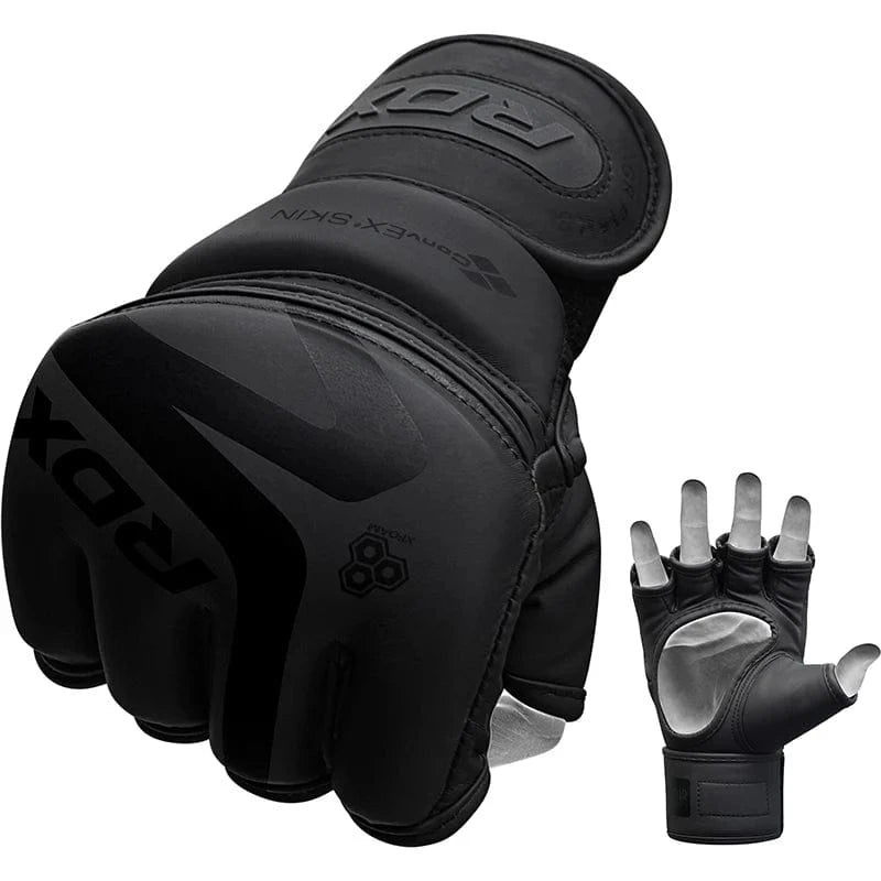 RDX F15 Noir MMA Training Gloves – Pro Grip & Durability - RARP - ID Fitness