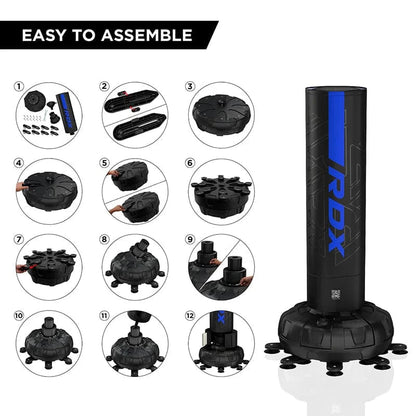 RDX F6 KARA 5ft Free - Standing Punch Bag – Power Training - RARP - ID Fitness