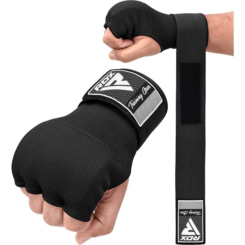 RDX IS Gel Padded Inner Gloves - WhiteBlack - RARP - ID Fitness
