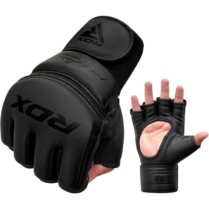 RDX MMA Grappling Gloves GGR F - 12 PLUS - Blue - RARP - ID Fitness