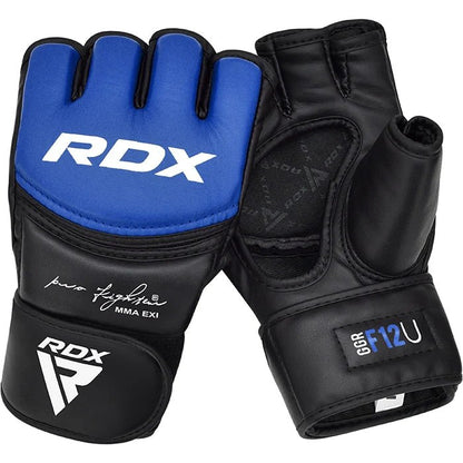 RDX MMA Grappling Gloves GGR F - 12 PLUS - Blue - RARP - ID Fitness