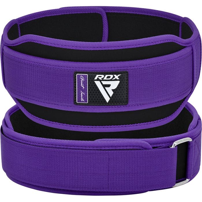 RDX Lifting Belt RX5 - Support & Comfort for Heavy Lifts - Purple - RARP-ID Fitness