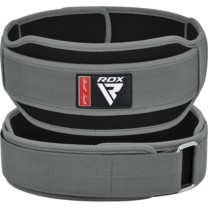 RDX Lifting Belt RX5 - Support & Comfort for Heavy Lifts - Grey - RARP-ID Fitness