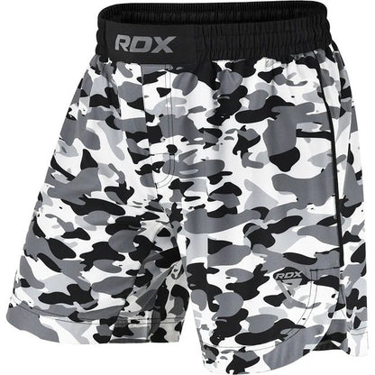 RDX T15 MMA Fight Shorts - camo grey - RARP - ID Fitness