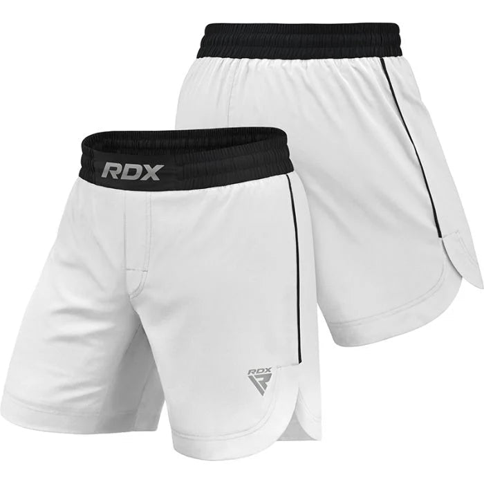 RDX T15 MMA Fight Shorts - White - RARP - ID Fitness