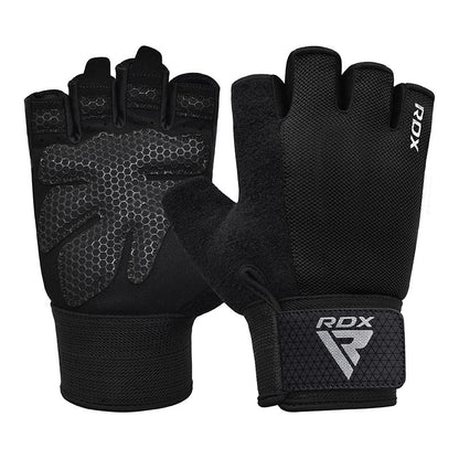 RDX W1H Gym Workout Gloves - M - RARP - ID Fitness
