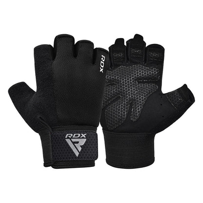 RDX W1H Gym Workout Gloves - M - RARP - ID Fitness