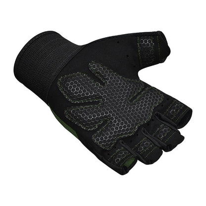 RDX W1H Gym Workout Gloves - M - RARP - ID Fitness