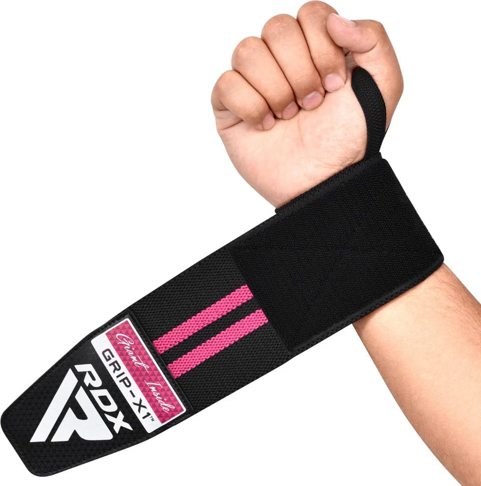 RDX Wrist Wraps WR11 Premium Gym Ultimate Support! - Pink - RARP - ID Fitness