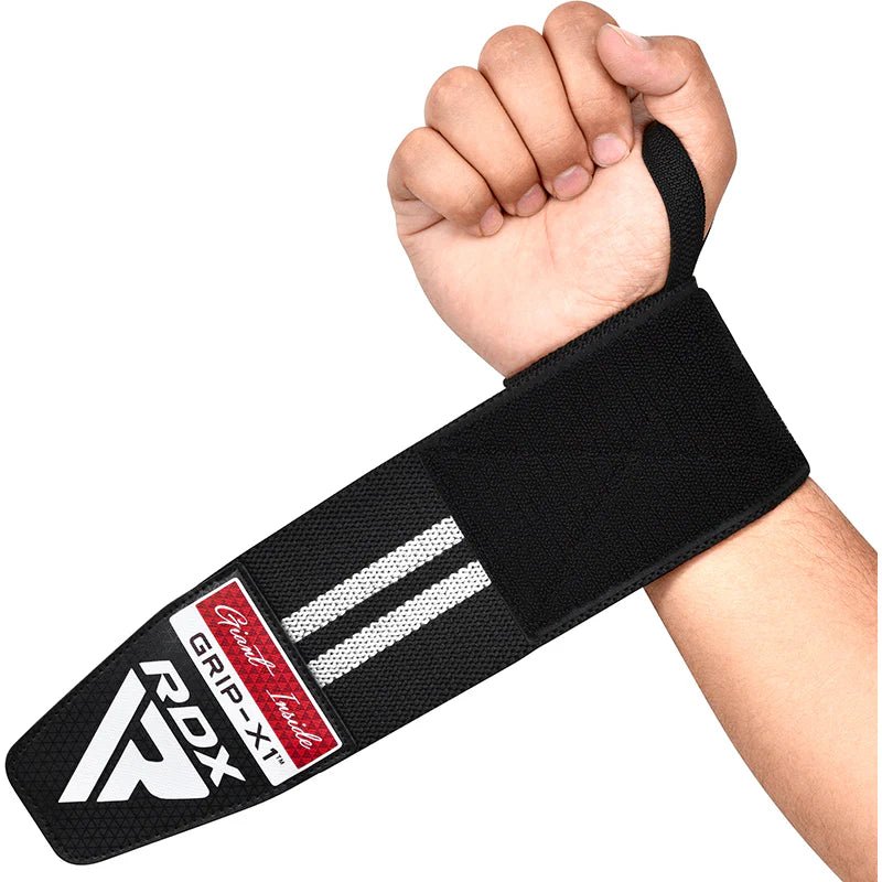 RDX Wrist Wraps WR11 Premium Gym Ultimate Support! - White - RARP - ID Fitness