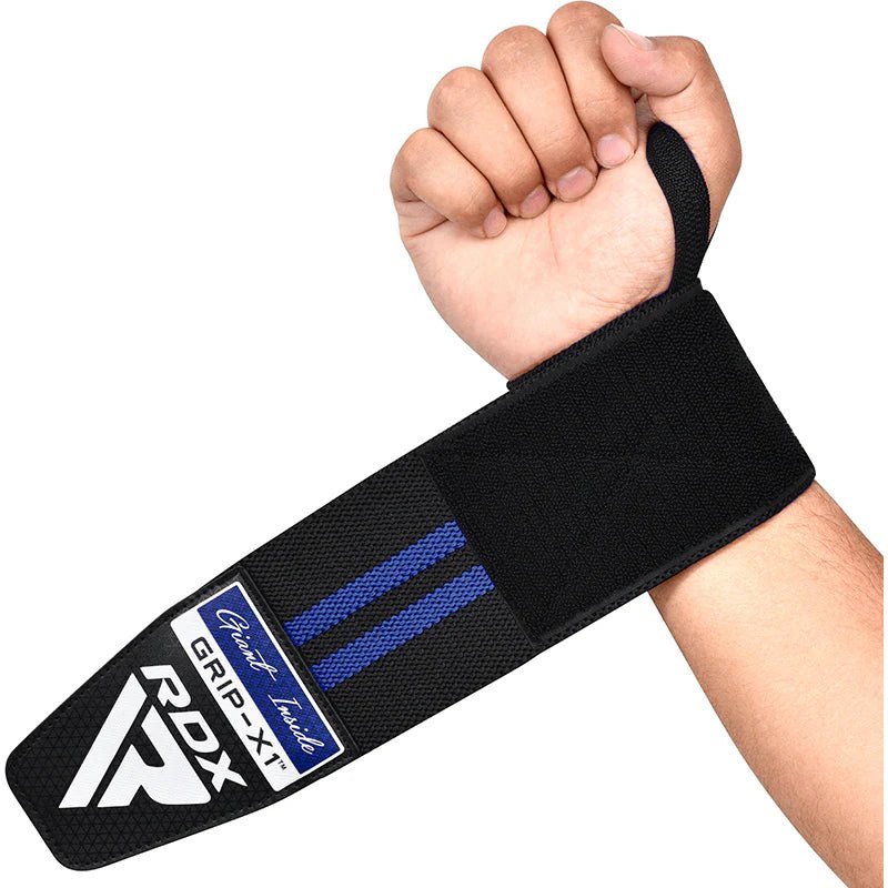 RDX Wrist Wraps WR11 Premium Gym Ultimate Support! - Blue - RARP - ID Fitness