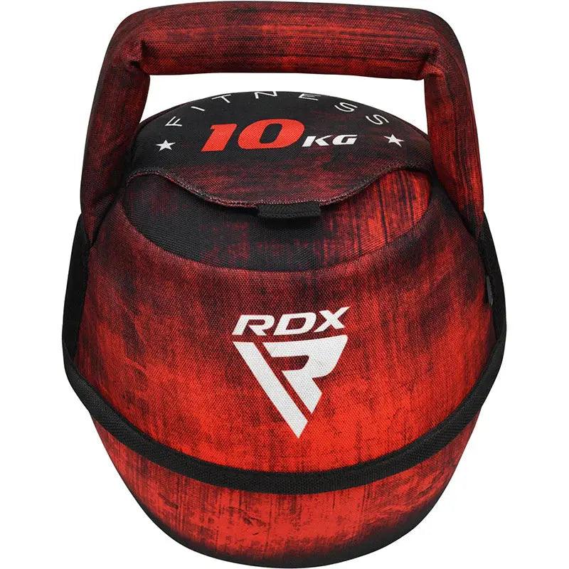 RDX Unfilled Kettlebells: Adjustable weight, Cordura fabric, flat bottom, PVC handle, portable fitness equipment