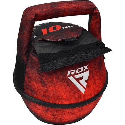 RDX Unfilled Kettlebells: Adjustable weight, Cordura fabric, flat bottom, PVC handle, portable fitness equipment