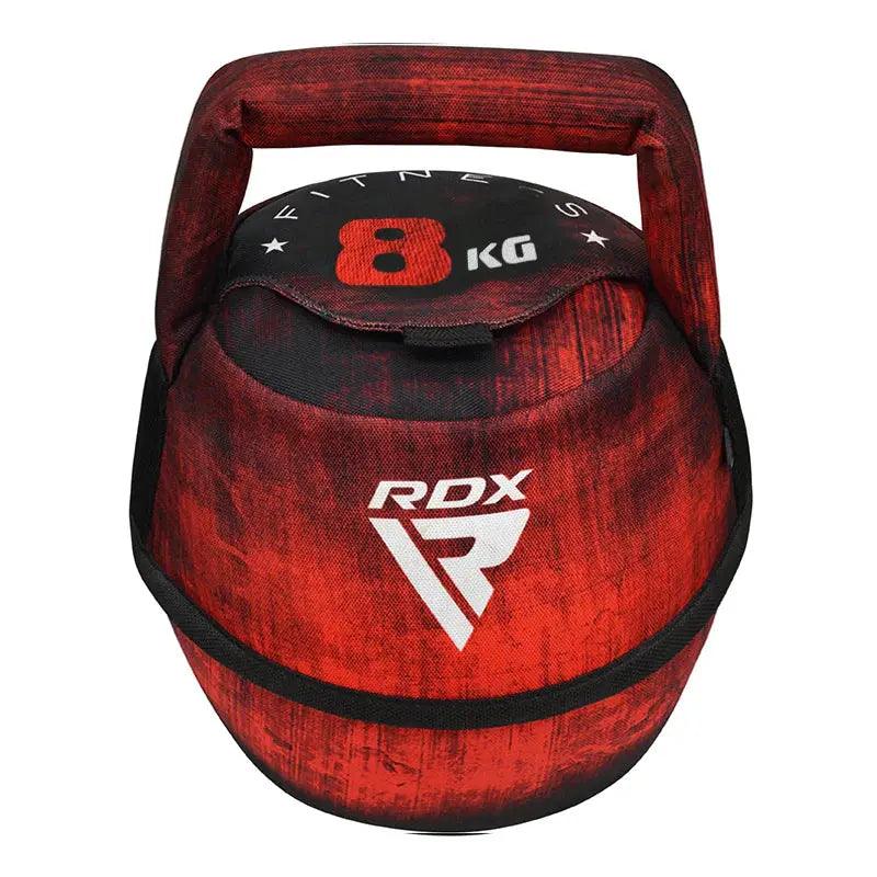 RDX Unfilled Kettlebells: Adjustable weight, Cordura fabric, flat bottom, PVC handle, portable fitness equipment