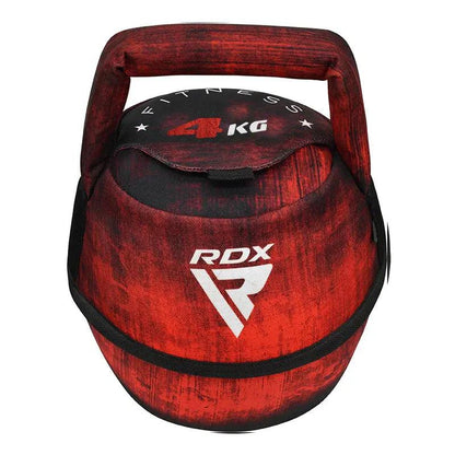 RDX Unfilled Kettlebells: Adjustable weight, Cordura fabric, flat bottom, PVC handle, portable fitness equipment