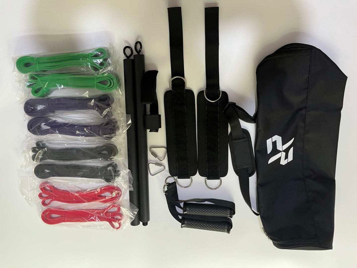Resistance Band Kit with Bar, Handles & Accessories – Full - Body Portable Home Gym System - RARP - ID Fitness