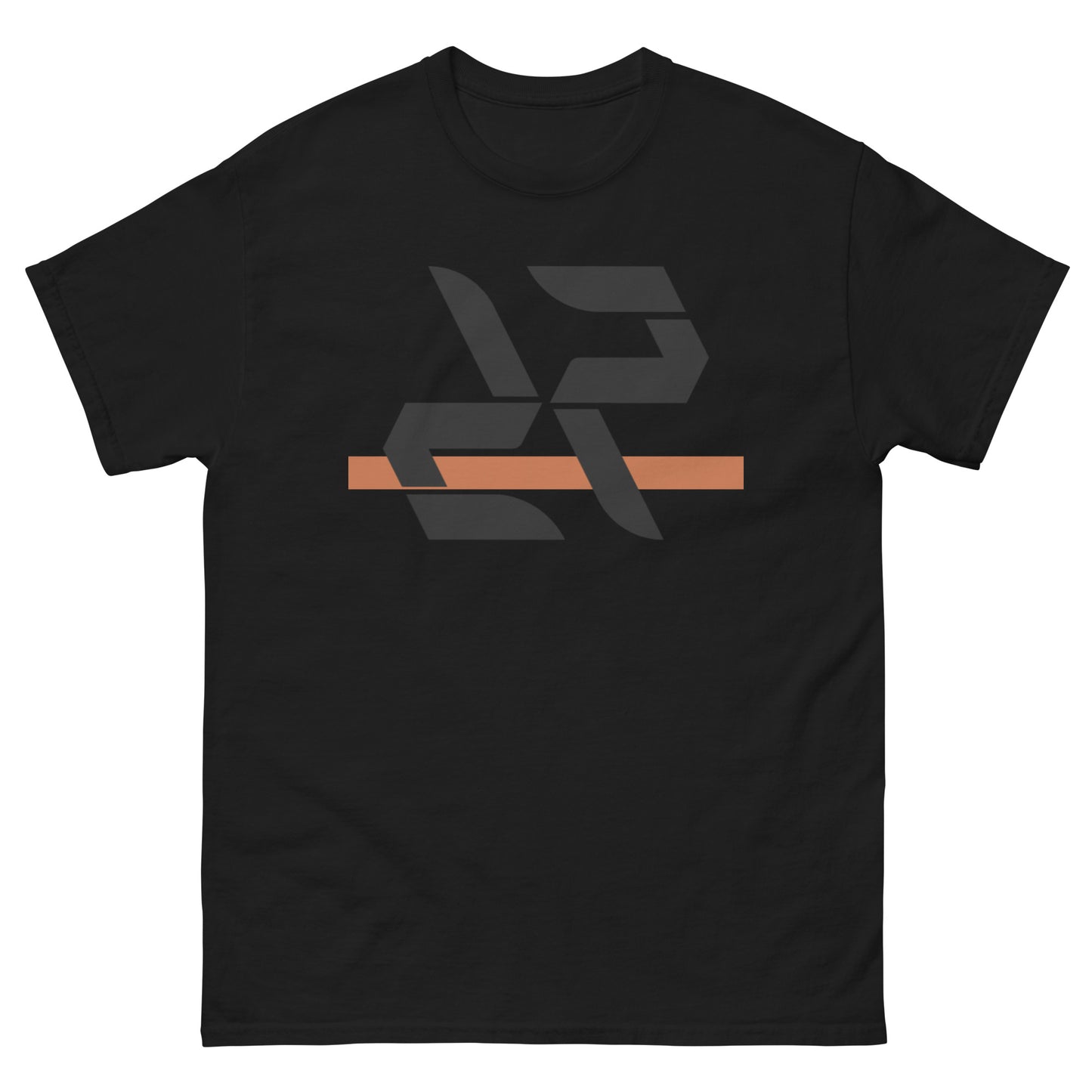 RARP-ID Unisex Classic Tee in Black Terracotta – front view
