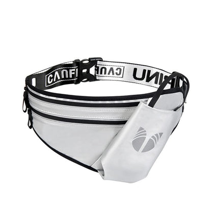 Water Bottle Waist Bag – Hands - Free Hydration for Running & Outdoor Fitness - Grey - RARP - ID Fitness