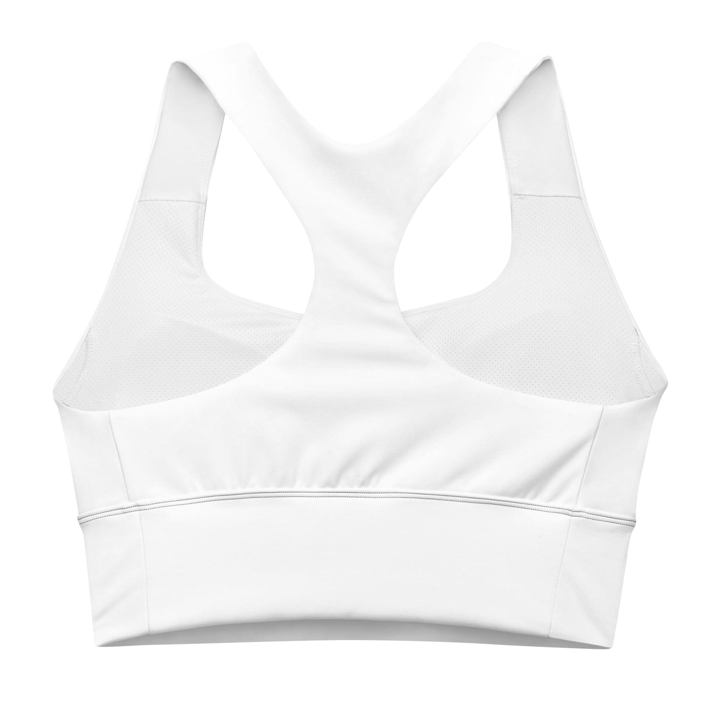 White Compression Sports Bra – Clean, Classic Performance Support - RARP - ID Fitness