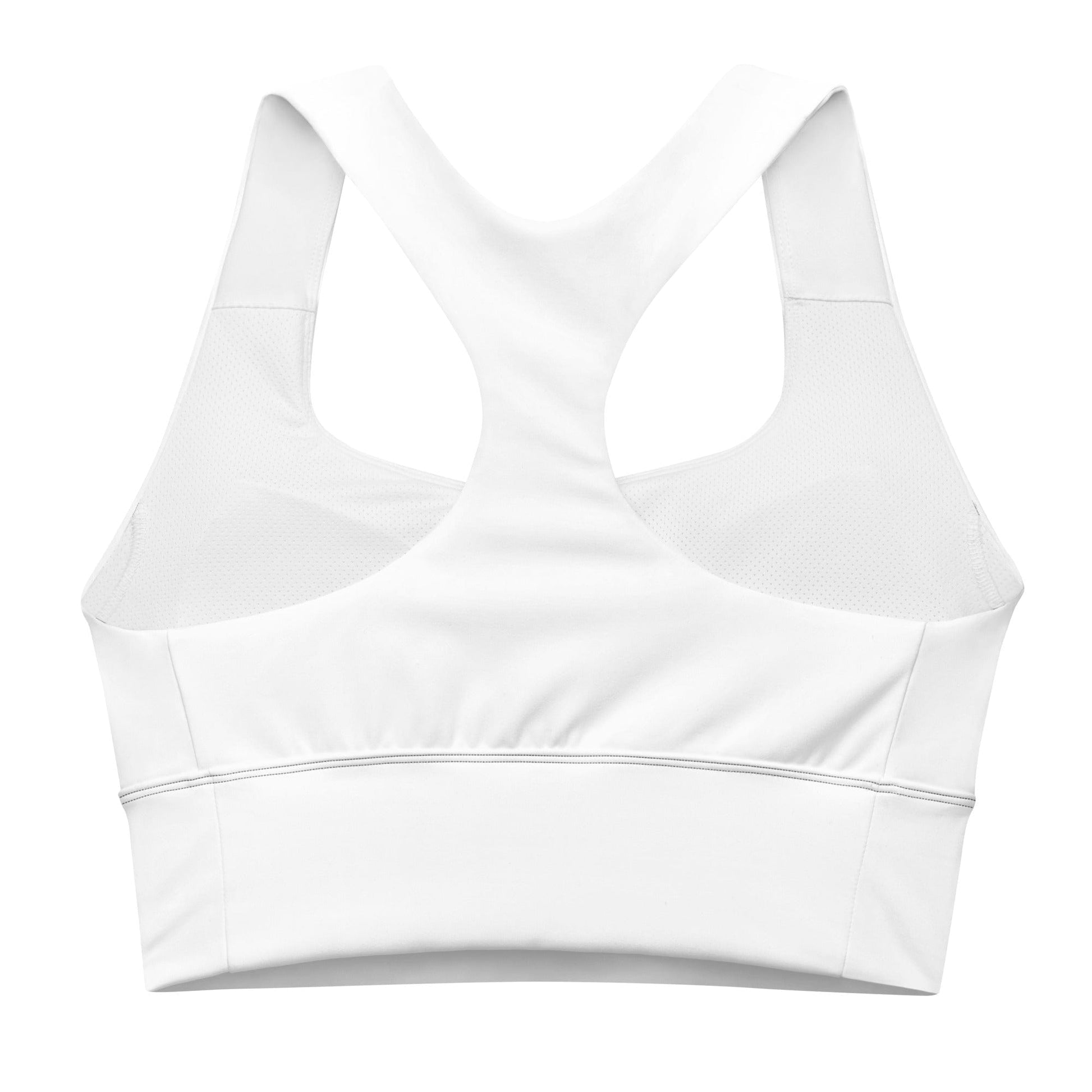 White Compression Sports Bra – Clean, Classic Performance Support - RARP - ID Fitness